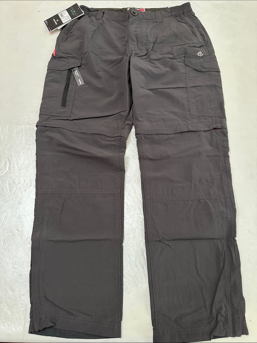 Craghoppers NOSILIFE CONVERTIBLE TROUSER - Blk Pepper